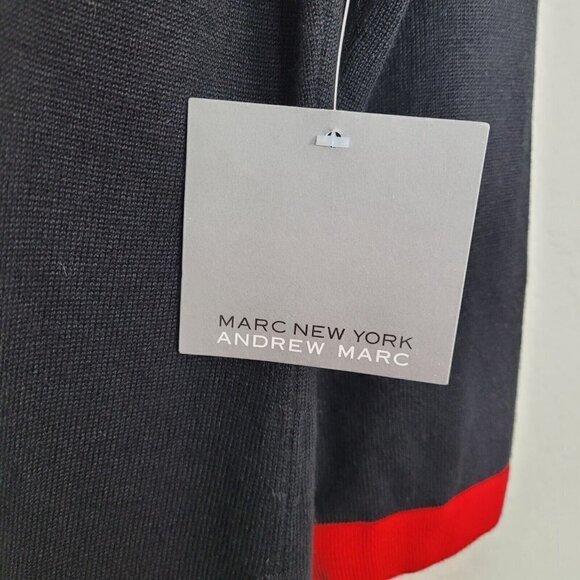 Marc New York Sz Medium Knit Sweater Dress Andrew Marc Color Block NWT Career - Picture 4 of 8